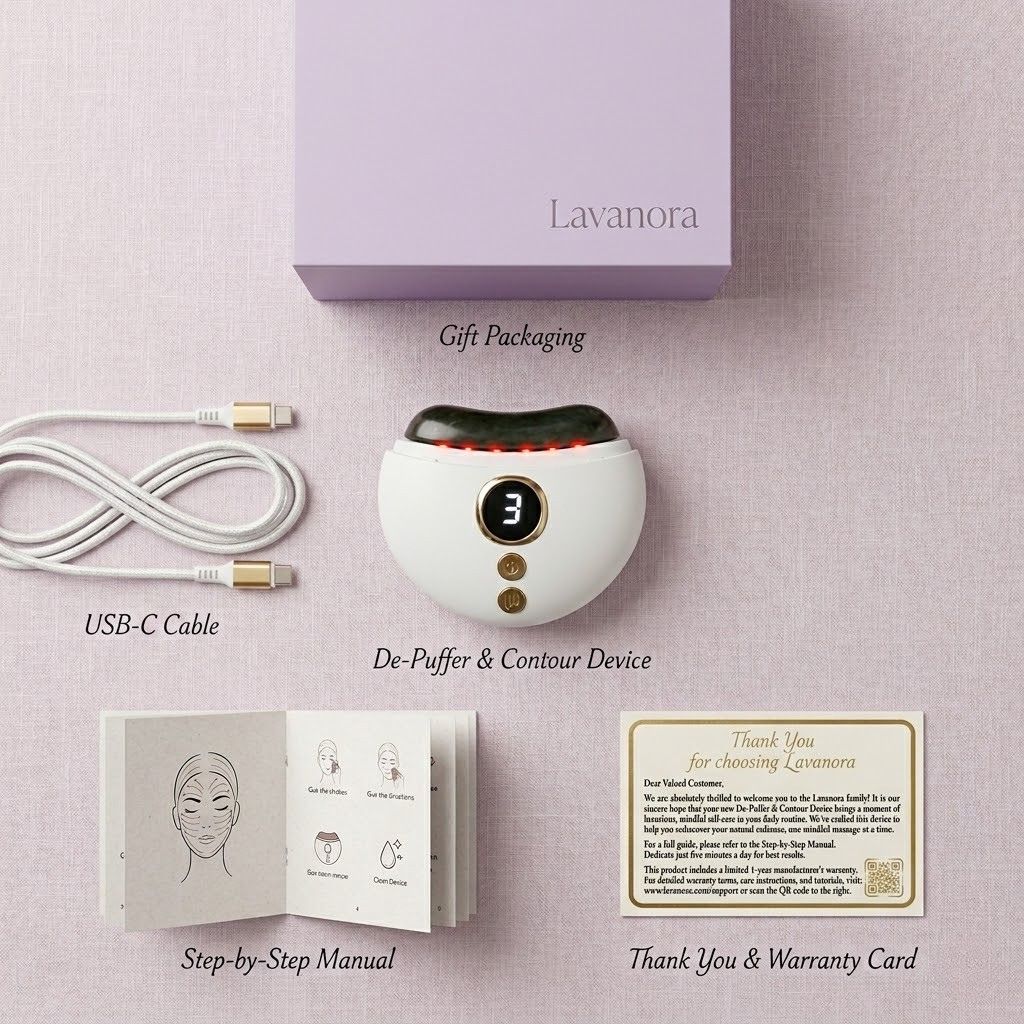The 90-Second De-Puffer | Electric Gua Sha for Jawline Definition