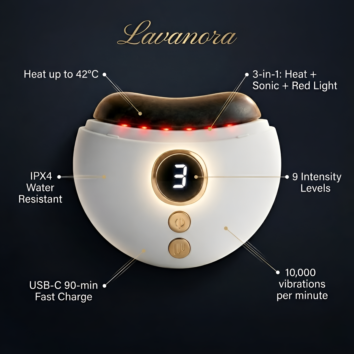 The 90-Second De-Puffer | Electric Gua Sha for Jawline Definition